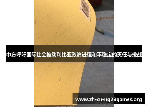 中方呼吁国际社会推动利比亚政治进程和平稳定的责任与挑战