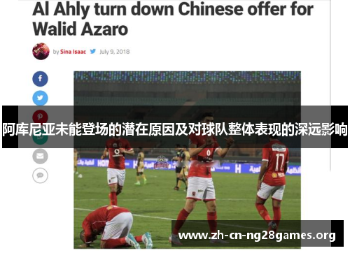 阿库尼亚未能登场的潜在原因及对球队整体表现的深远影响 阿库尼亚未能登场的潜在原因及对球队整体表现的深远影响